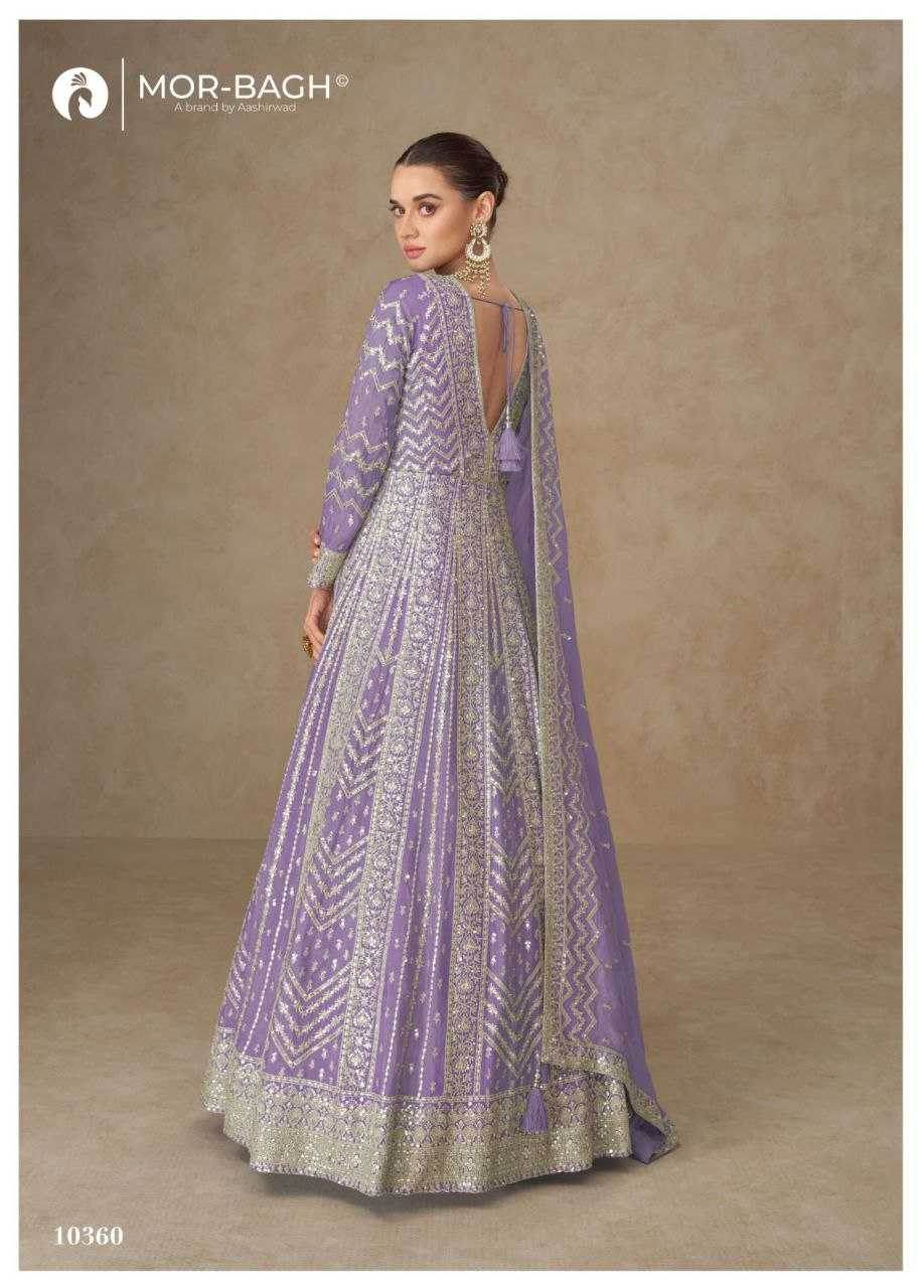 Chinon Silk ANARKALI Gowns - MYLUXURY LANE ENTERPRISE